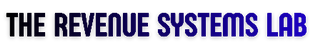 Logo of The Revenue Systems Lab with blue text on a white background